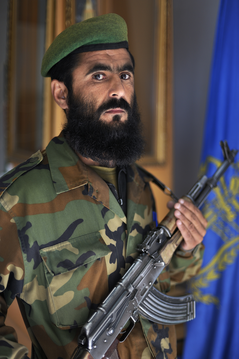 Leibwache der Afghan National Security Forces, Khowst, Ost-Afghanistan. © Tobias Strahl.