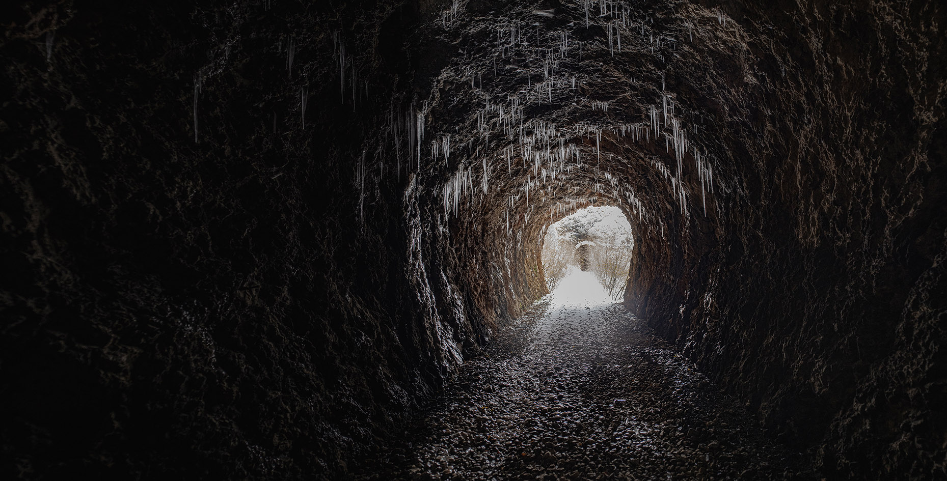 Tunnel in the gorge of the Miljacka on the abandoned railway Track Sarajevo-Pale, Bosnia and Hercegovina. © Tobias Strahl