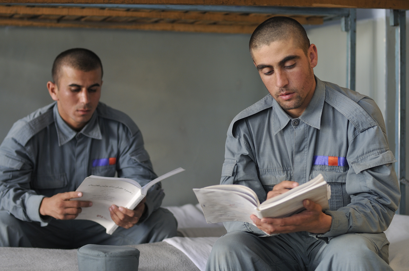 Rekruten der Afghan National Security Forces. © Tobias Strahl