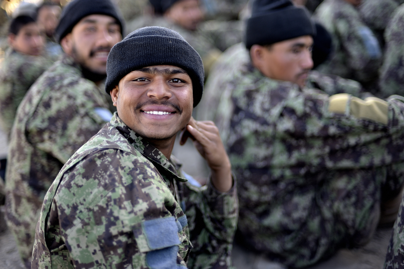 Soldaten der Afghan National Security Forces, Khwost, Afghanistan. © Tobias Strahl